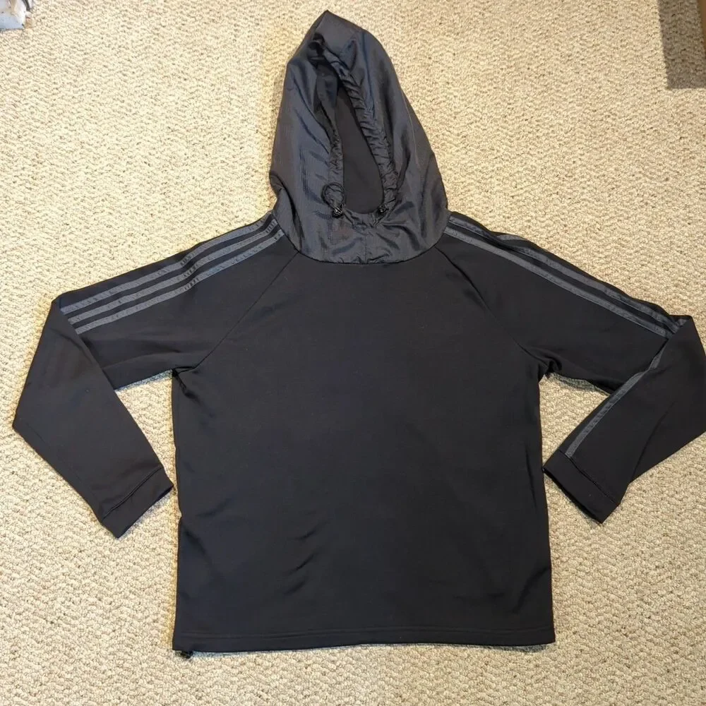 Adidas COLD.RDY Hoodie Sweatshirt Mens Medium Black Pullover Athletic Gym